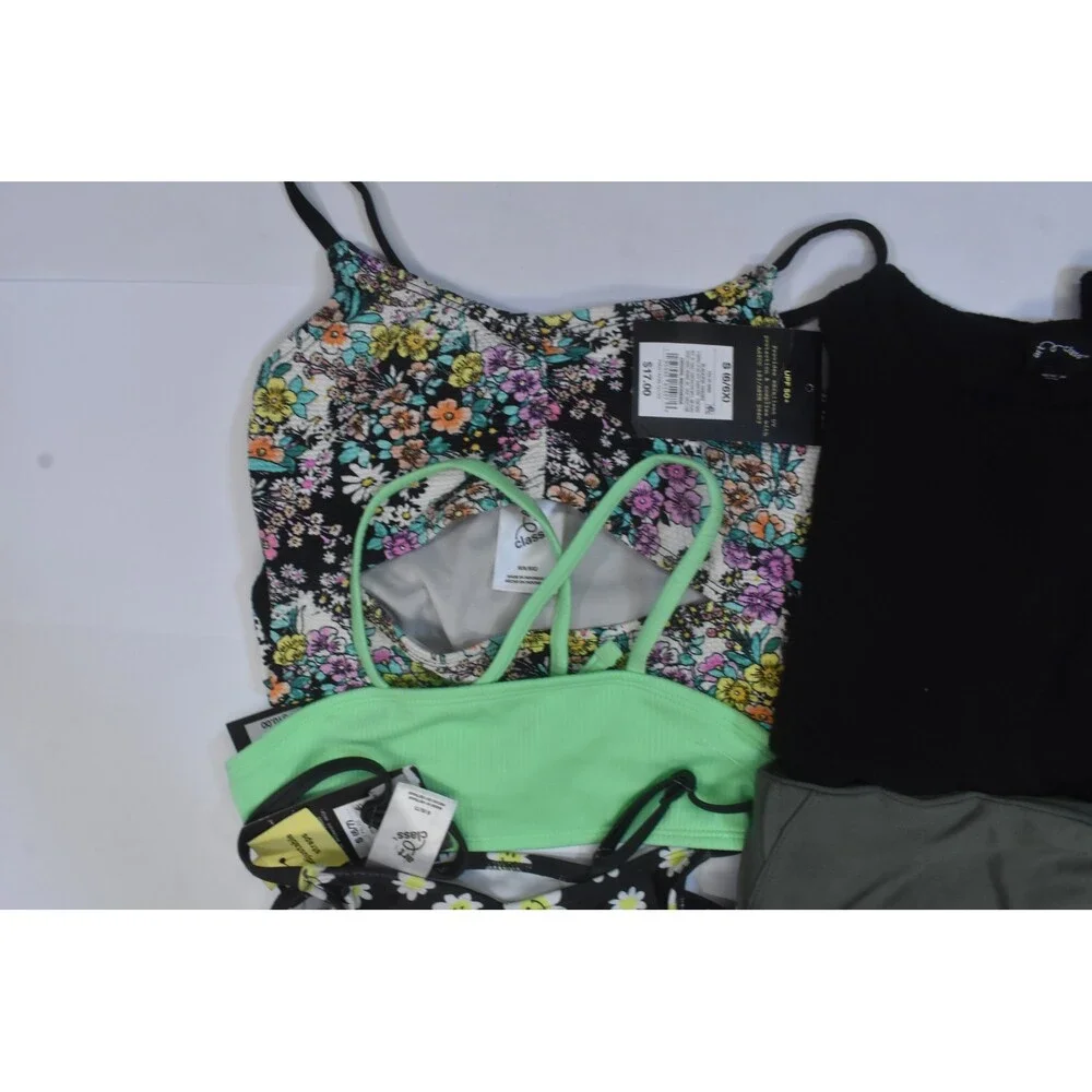 Art Class Bulk Lot Of 5 Girls Size Small 6/7 Mixed Season Tops Bottoms Swimsuits